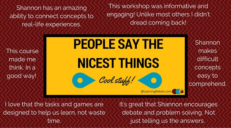 Learning Rebels - People Stay the nicest things.