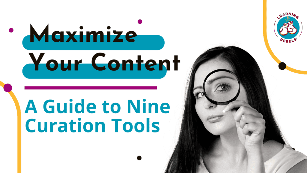 Blog title with woman looking through a magnifying glass