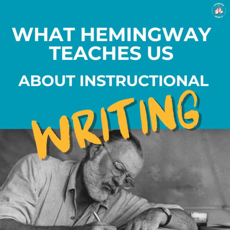 What Hemingway teaches us about writing